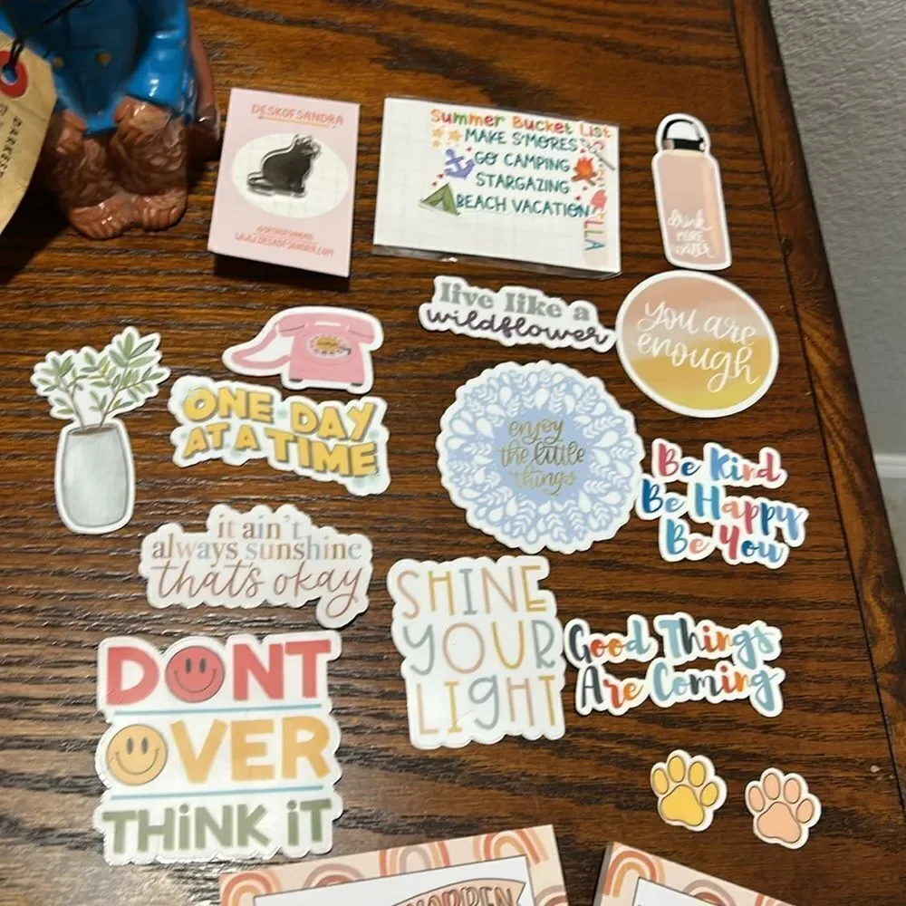 Stickers pin note pad bundle all new